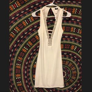 White bodycon party dress